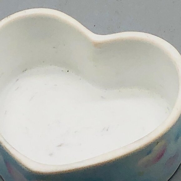 Dreamsicks gift collection box & lid heart shaped 1995 angle porcelain 3x1" READ - Picture 6 of 7